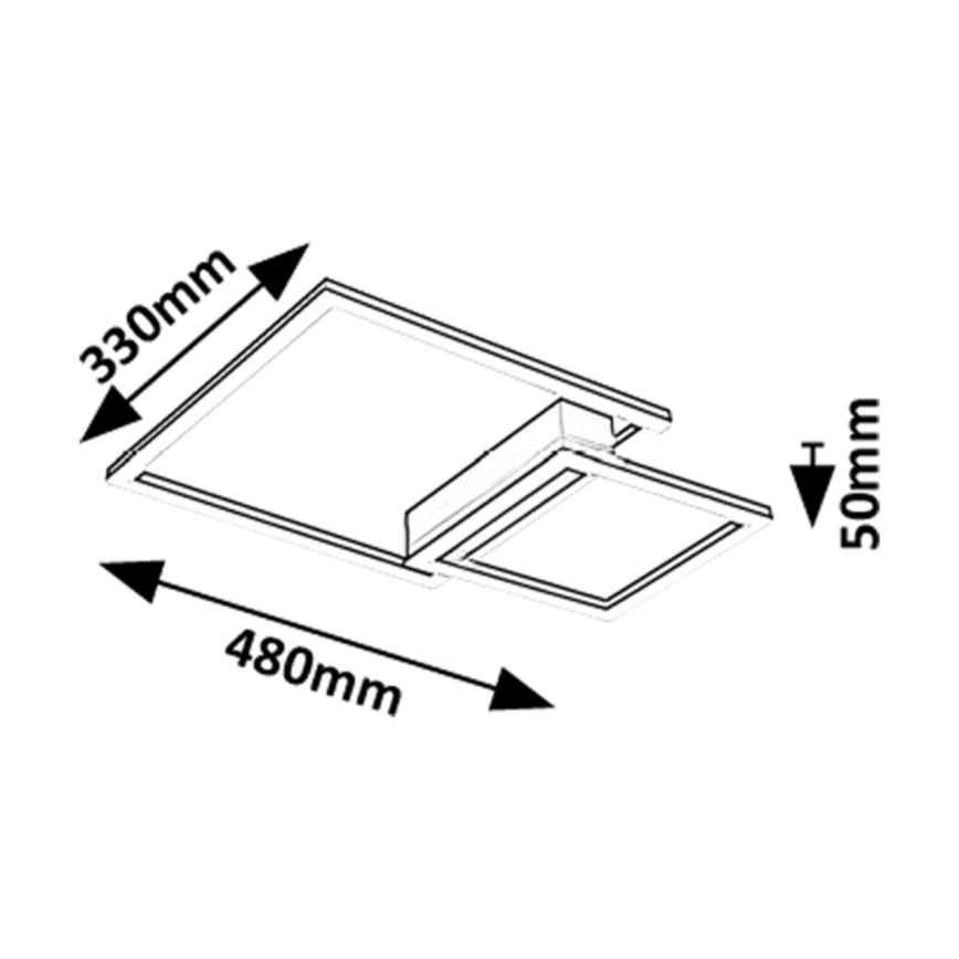 Rabalux - Iluminação de teto LED LED/24W/230V 3000K