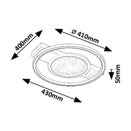 Rabalux - Iluminação de teto LED LED/50W/230V 3000K