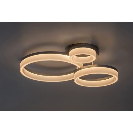 Rabalux - Iluminação de teto LED LED/24W/230V 3000/4000/6500K cromado mate