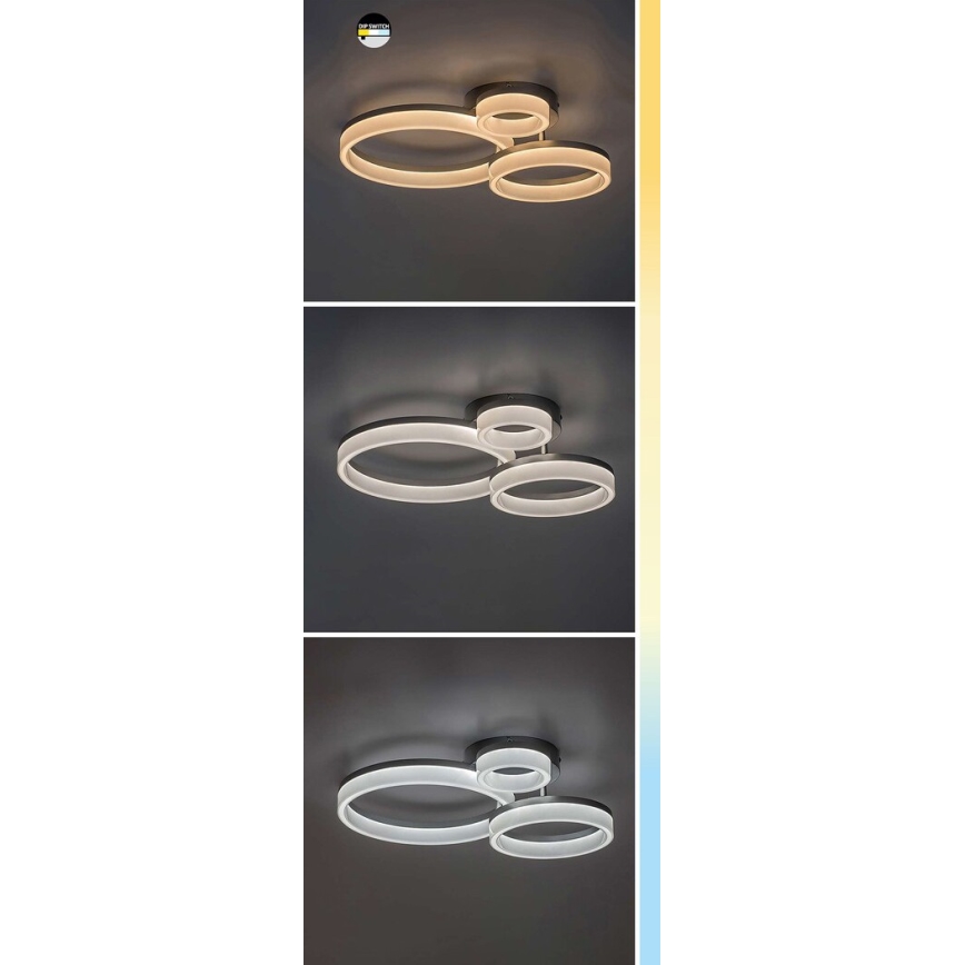 Rabalux - Iluminação de teto LED LED/24W/230V 3000/4000/6500K dourado