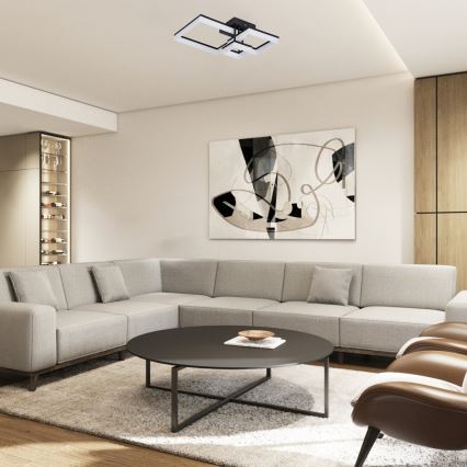 Rabalux - Iluminação de teto LED LED/22W/230V 3000/4000/6500K preto