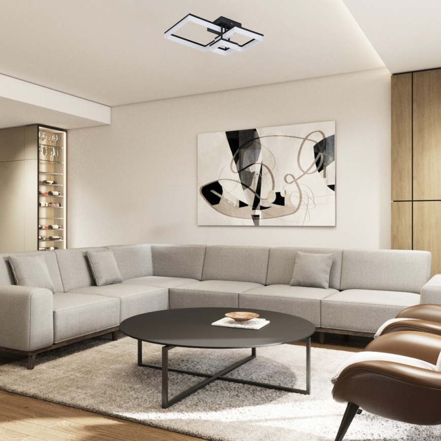 Rabalux - Iluminação de teto LED LED/22W/230V 3000/4000/6500K preto