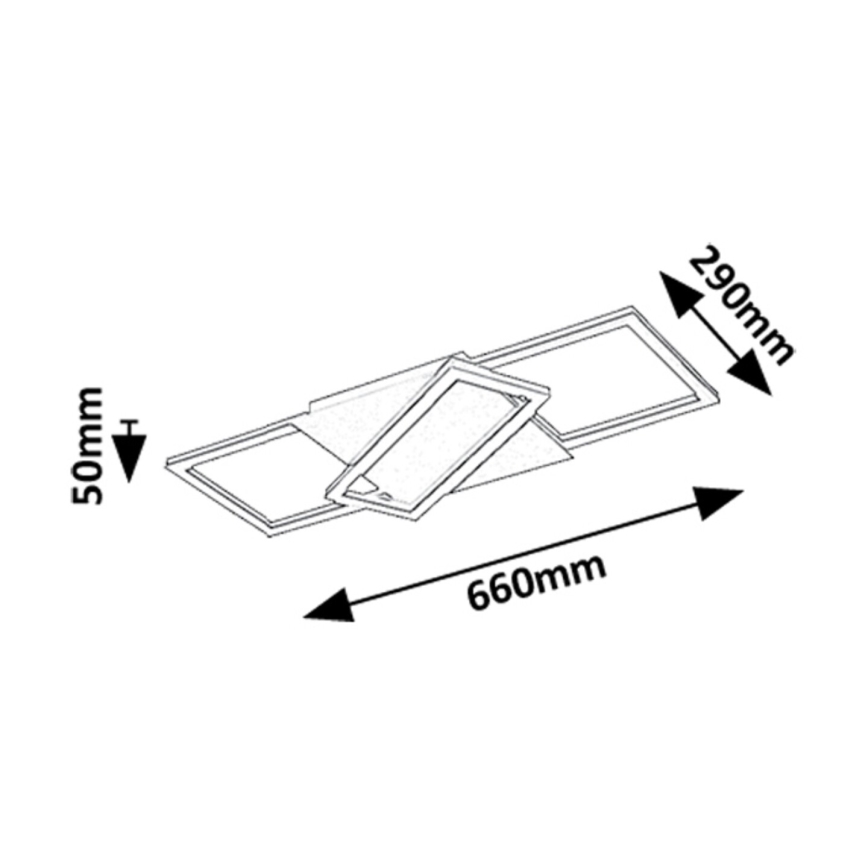 Rabalux - Iluminação de teto LED com regulação LED/40W/230V 3000-6500K + comando