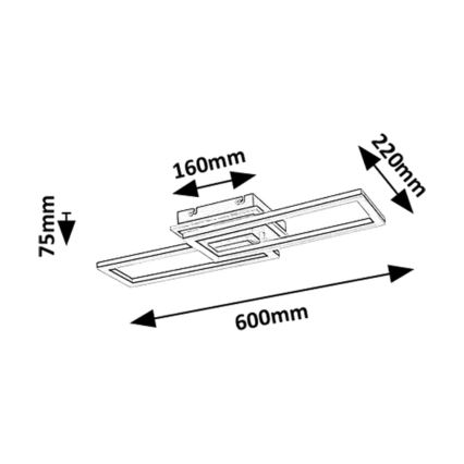 Rabalux - Iluminação de teto LED com regulação LED/30W/230V 3000-6500K + comando