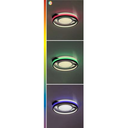 Rabalux - Iluminação de teto LED RGB com regulação LED/40W/230V 3000-6500K + comando