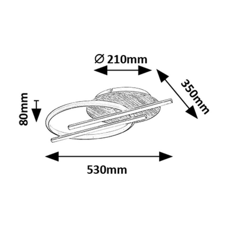Rabalux - Iluminação de teto LED LED/40W/230V 3000/4000/6500K