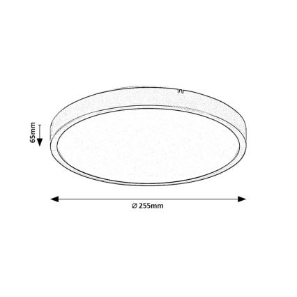 Rabalux - Iluminação de teto para casa de banho LED LED/12W/230V 3000/4000/6000K IP44 diâmetro 25,5 cm branco
