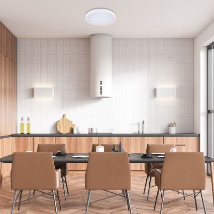 Rabalux - Iluminação de teto para casa de banho LED com regulação LED/24W/230V 3000-6000K IP44 diâmetro 35,5 cm branco + comando