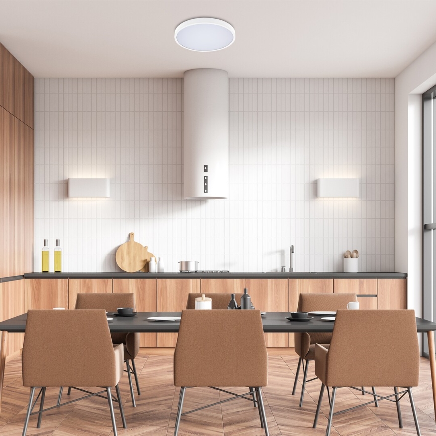 Rabalux - Iluminação de teto para casa de banho LED com regulação LED/24W/230V 3000-6000K IP44 diâmetro 35,5 cm branco + comando