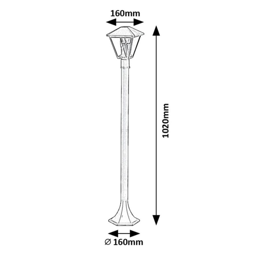 Rabalux - Candeeiro exterior 1xE27/40W/230V IP44