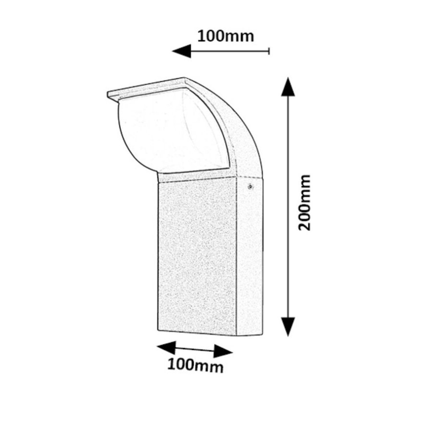 Rabalux - Iluminação de parede exterior LED LED/9W/230V IP65