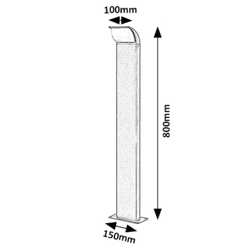 Rabalux - Candeeiro exterior LED LED/9W/230V IP65