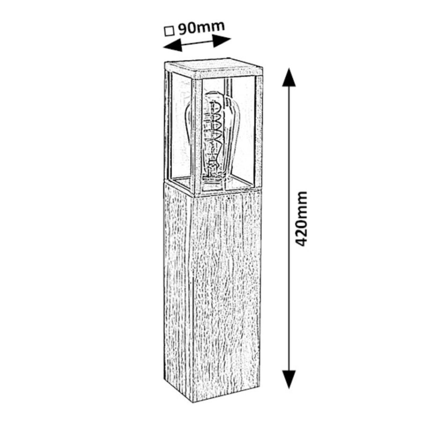 Rabalux - Lâmpada exterior 1xE27/60W/230V IP44