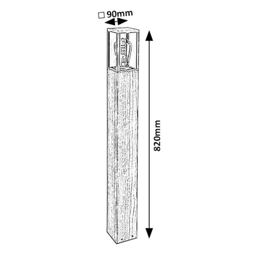 Rabalux - Candeeiro exterior 1xE27/60W/230V IP44