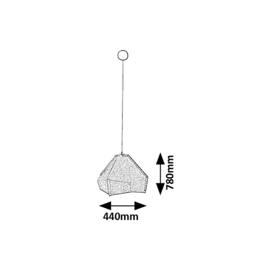 Rabalux - Candeeiro suspenso 1xE27/40W/230V