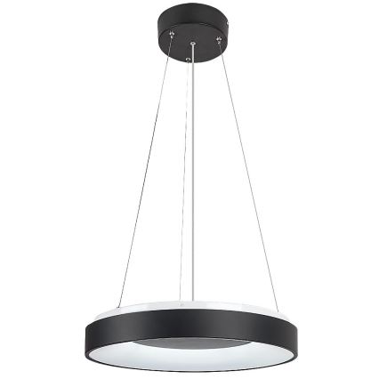 Rabalux - Candelabro suspenso LED com regulação LED/38W/230V 3000-6500K preto + controlo remoto