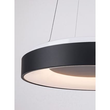 Rabalux - Candelabro suspenso LED com regulação LED/38W/230V 3000-6500K preto + controlo remoto