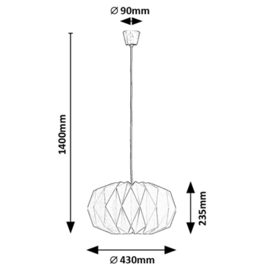 Rabalux - Candelabro suspenso 1xE27/25W/230V