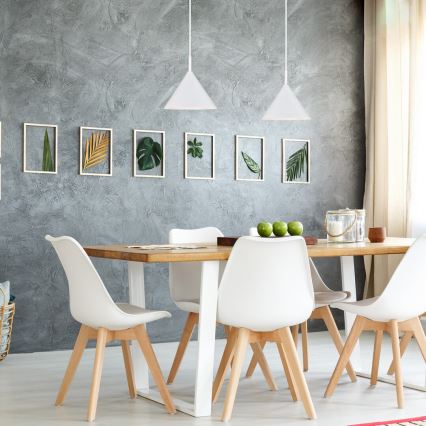 Rabalux 72008 - Candelabro suspenso 1xE27/40W/230V branco
