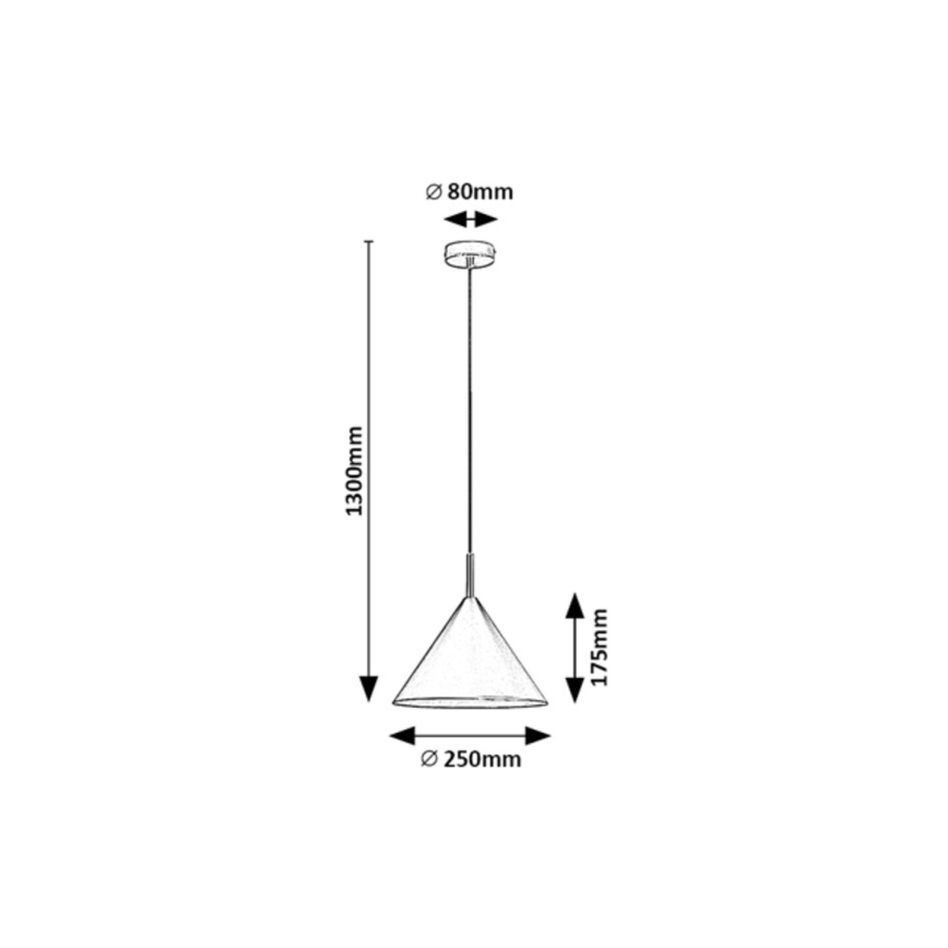 Rabalux 72008 - Candelabro suspenso 1xE27/40W/230V branco