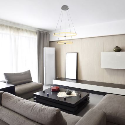 Rabalux - Candelabro suspenso LED com regulação LED/55W/230V + controlo remoto