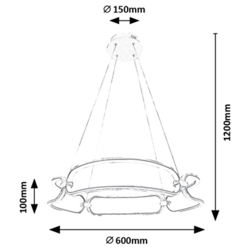 Rabalux - Candelabro suspenso LED LED/67W/230V 4000K