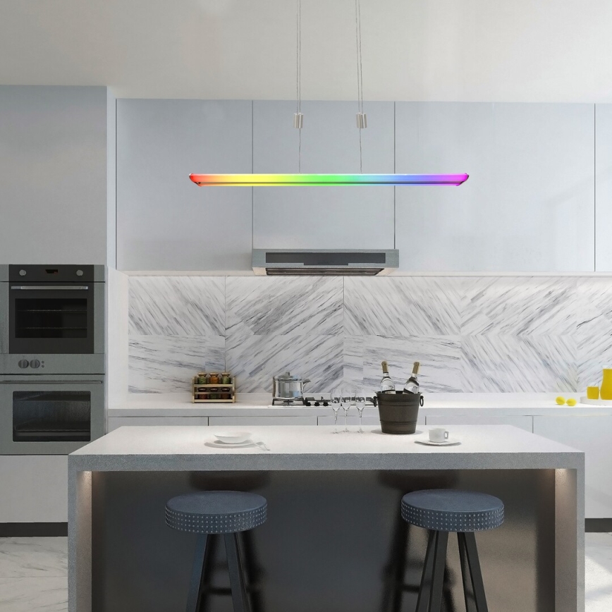 Rabalux - Candeeiro LED RGB suspenso com regulação LED/24W/230V Wi-Fi Tuya + comando