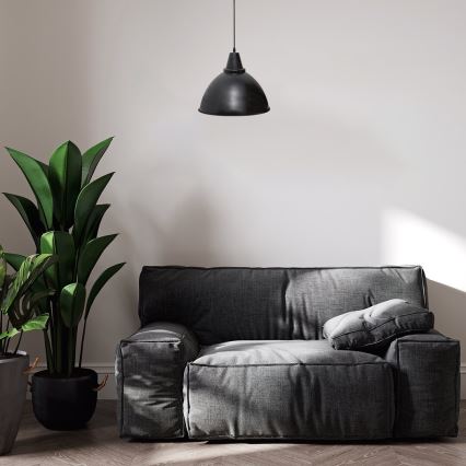 Rabalux - Candelabro suspenso 1xE27/60W/230V preto