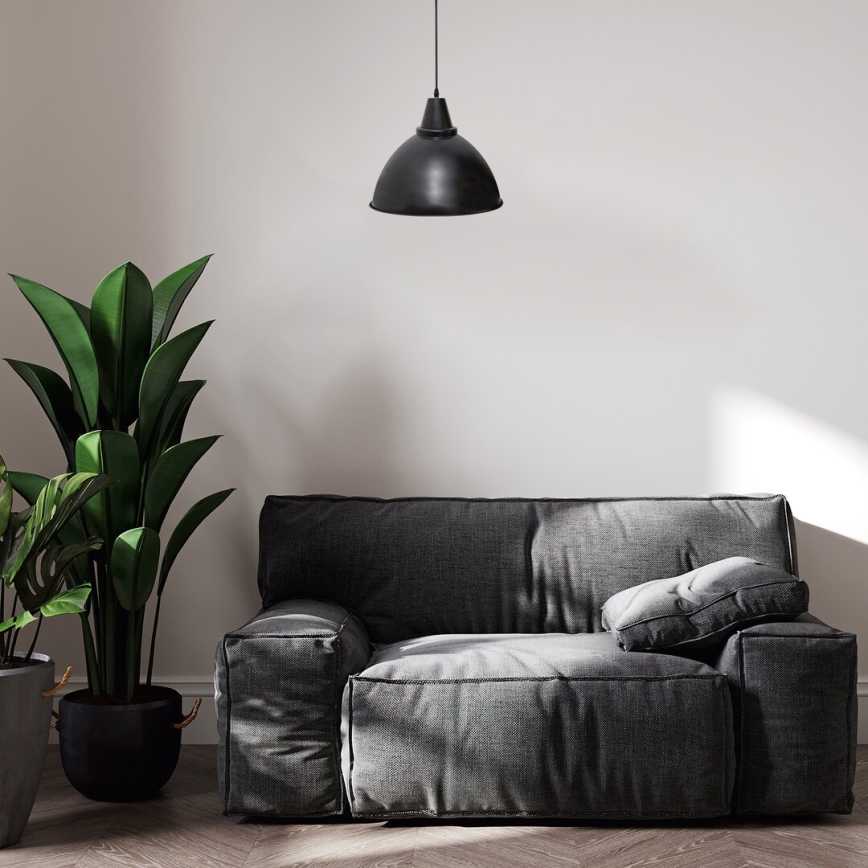 Rabalux - Candelabro suspenso 1xE27/60W/230V preto