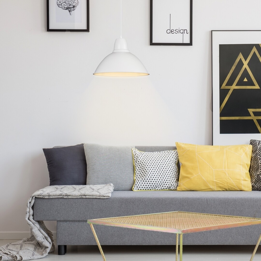 Rabalux - Lustre suspenso com cabo 1xE27/60W/230V branco