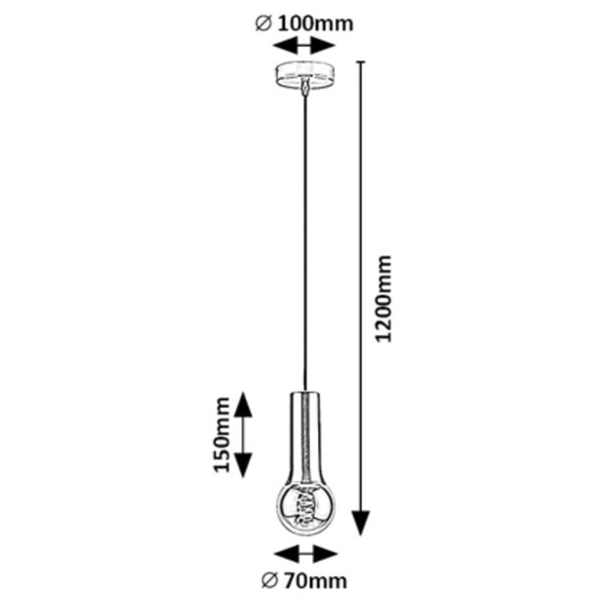 Rabalux - Candelabro suspenso 1xE27/40W/230V