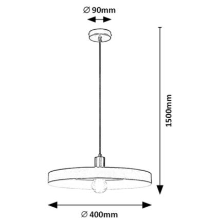 Rabalux - Candelabro suspenso 1xE27/40W/230V