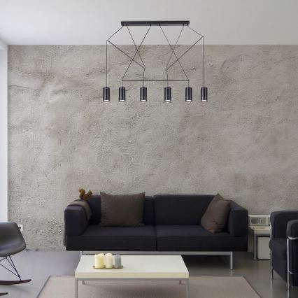 Rabalux - Candelabro suspenso 6xGU10/50W/230V