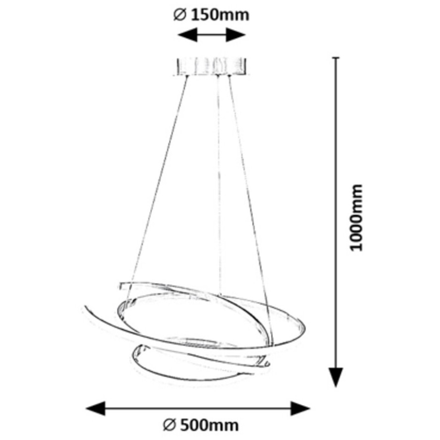Rabalux - Candelabro suspenso LED LED/42W/230V 4000K
