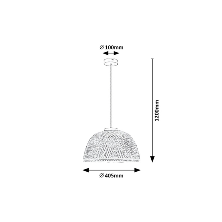 Rabalux - Candelabro suspenso 1xE27/25W/230V vime