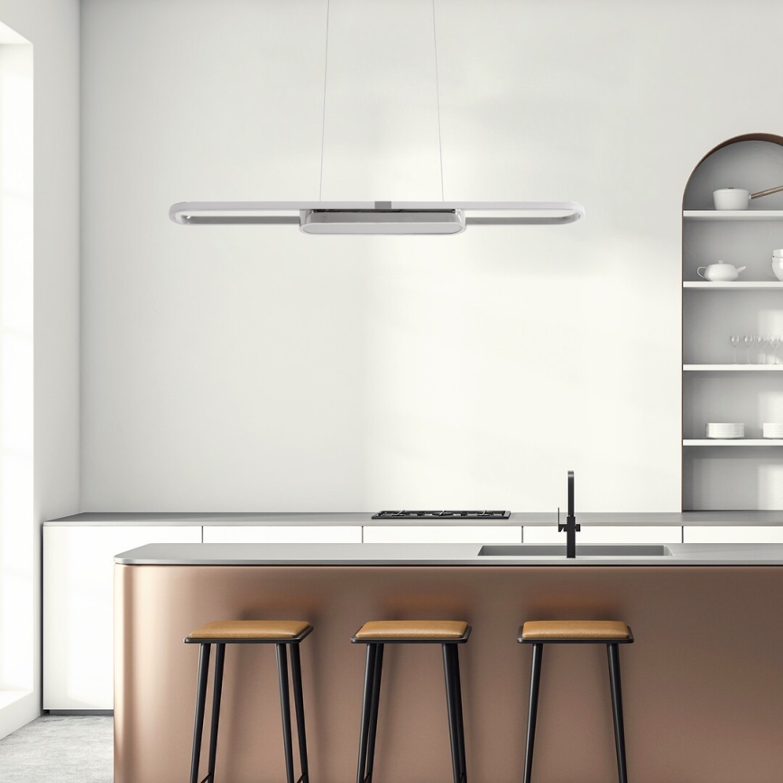 Rabalux - Candeeiro suspenso LED LED/48W/230V 4000K cromado mate