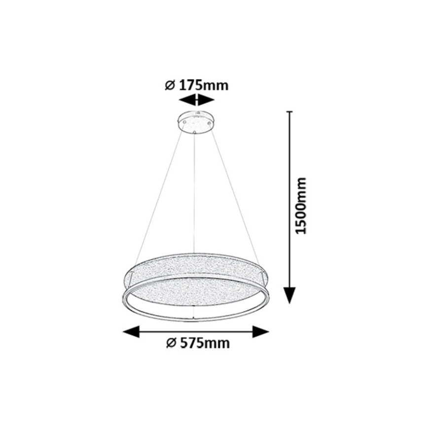 Rabalux - Candeeiro suspenso LED LED/40W/230V 3000/4000K