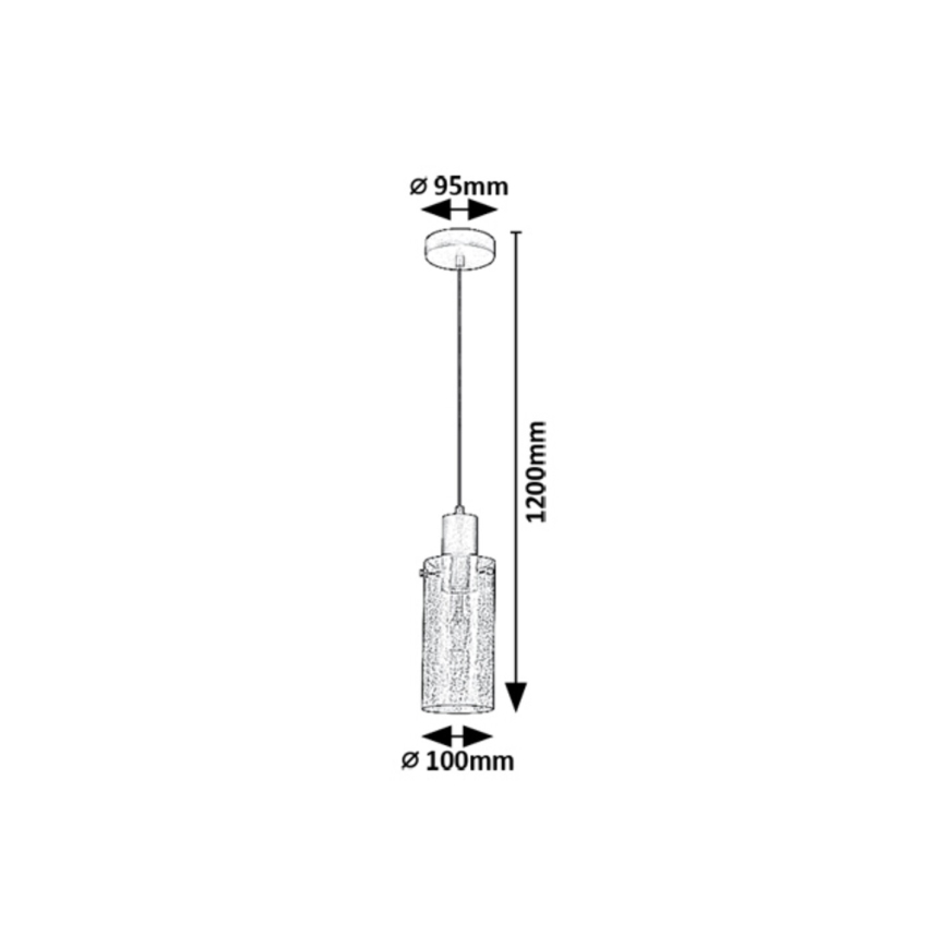 Rabalux - Candeeiro suspenso 1xE27/60W/230V