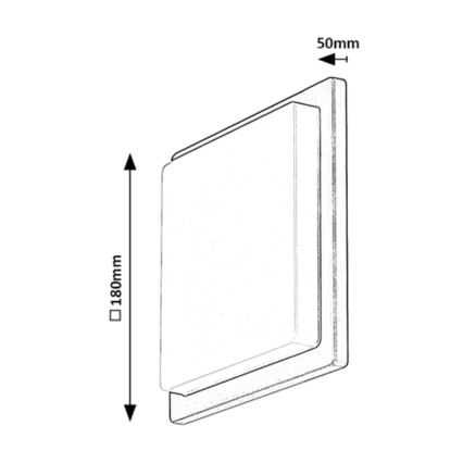 Rabalux - Iluminação de parede exterior LED LED/8W/230V IP65