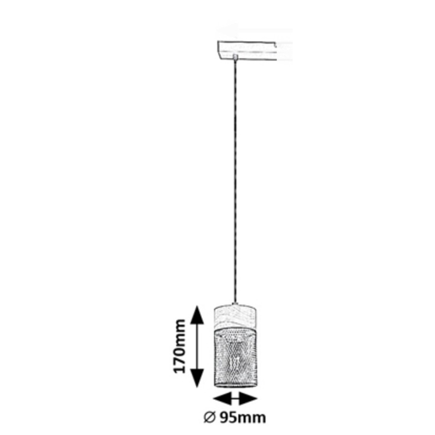 Rabalux - Candelabro suspenso 1xE27/25W/230V faia