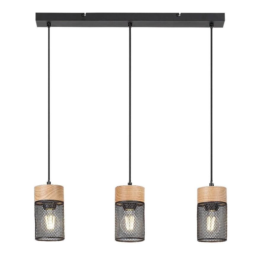 Rabalux - Candelabro suspenso 3xE27/25W/230V faia