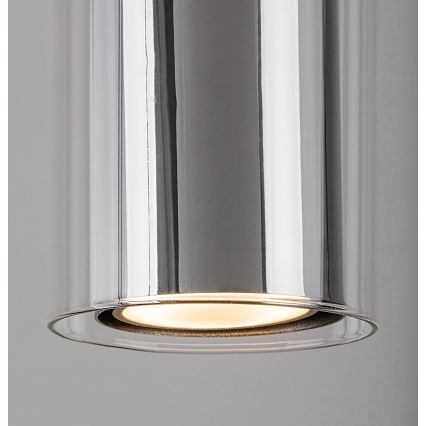 Rabalux - Candeeiro suspenso 1xGU10/50W/230V transparente/cromado brilhante