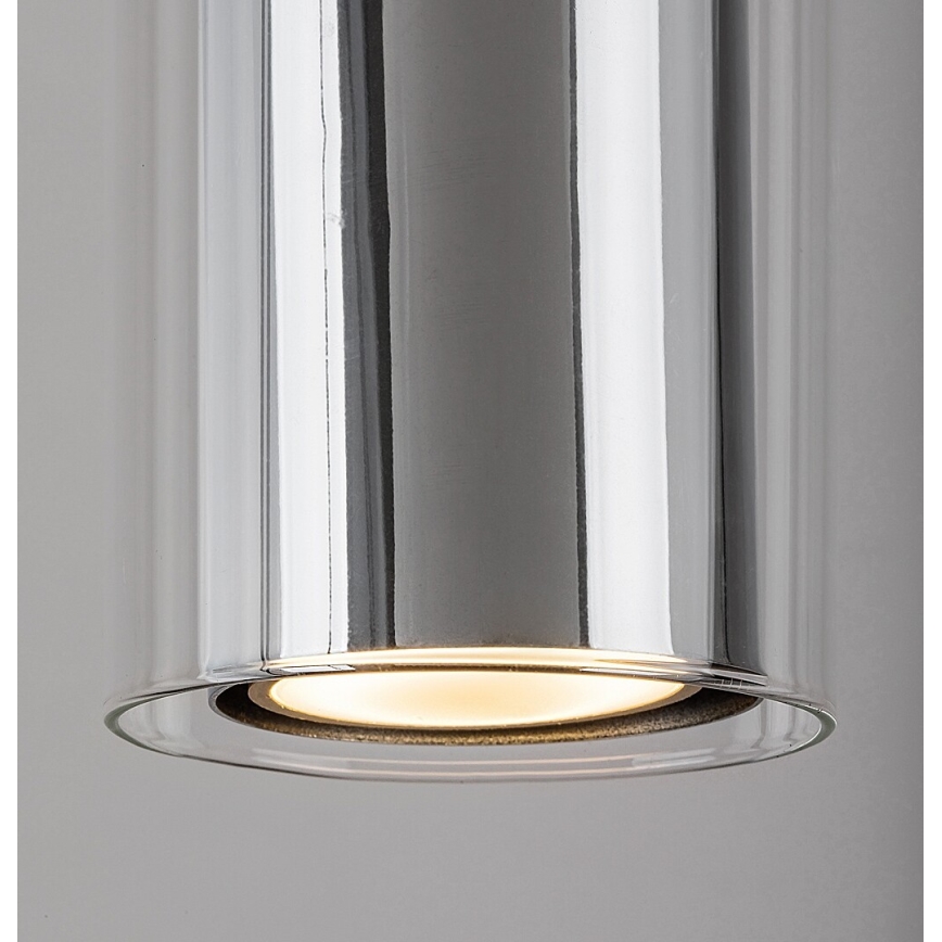 Rabalux - Candeeiro suspenso 1xGU10/50W/230V transparente/cromado brilhante