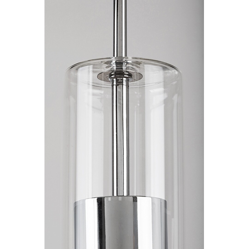 Rabalux - Candeeiro suspenso 1xGU10/50W/230V transparente/cromado brilhante