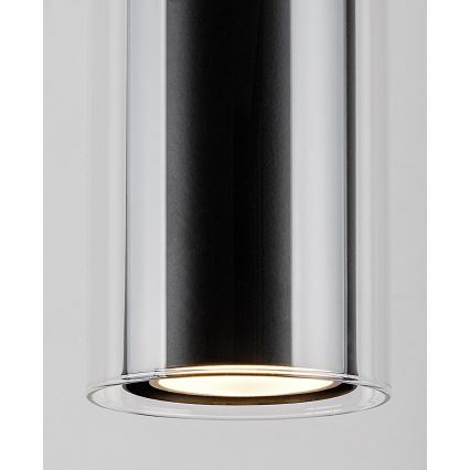 Rabalux - Candelabro suspenso 1xGU10/50W/230V transparente/preto