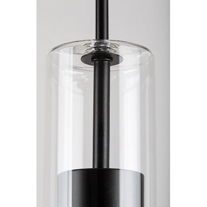 Rabalux - Candelabro suspenso 1xGU10/50W/230V transparente/preto