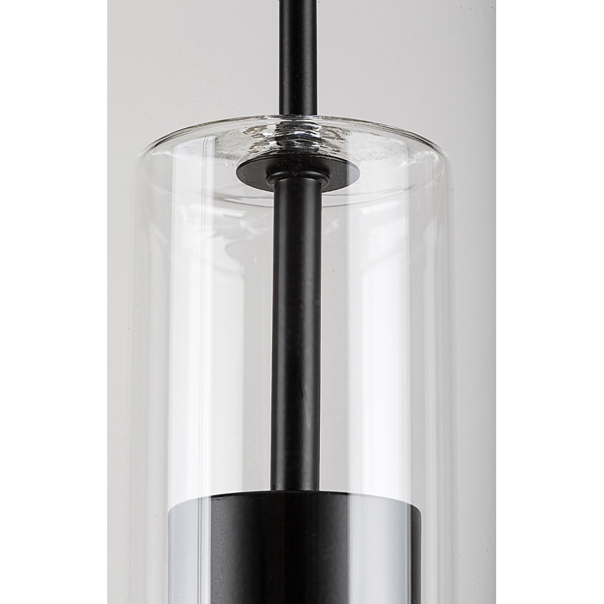 Rabalux - Candelabro suspenso 1xGU10/50W/230V transparente/preto