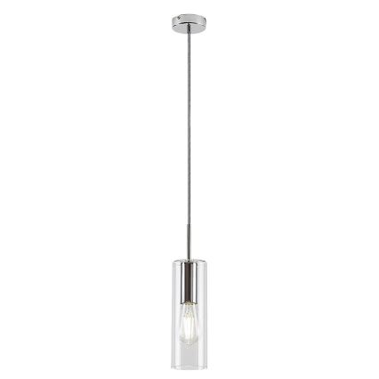 Rabalux - Candeeiro suspenso 1xE27/40W/230V transparente/cromado brilhante