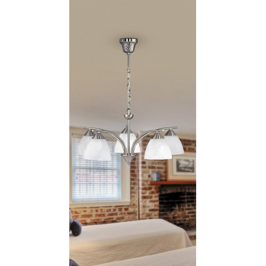 Rabalux - Candelabro numa corrente 5xE14/40W/230V