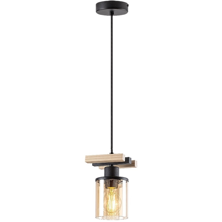 Rabalux - Candelabro suspenso 1xE27/25W/230V pinho